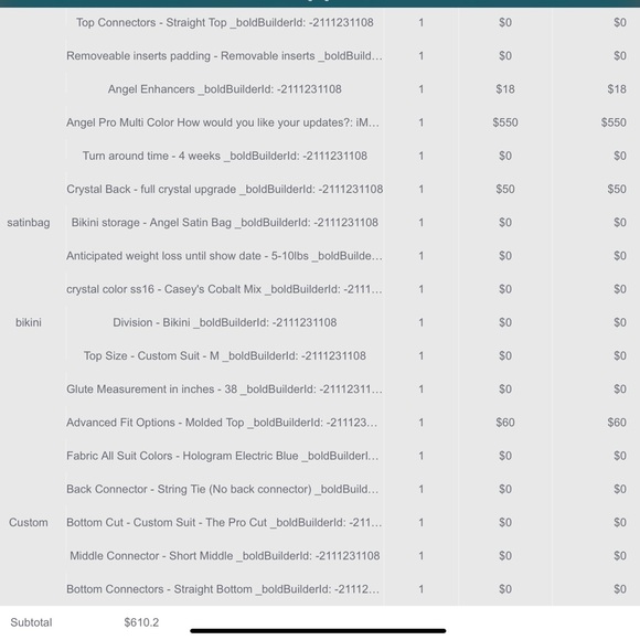 Angel Competition Custom Bikini - Picture 4 of 4